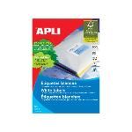 Apli Etiquetas Ilc Caja 100 Hojas 2400 Ud 64 6 X 33 8 Blancas 1263