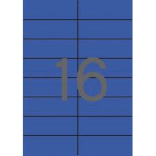 Etiquetas Azules Permanentes 105.0 X 37.0mm 20 Hojas Apli