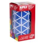 Apli Rollo 59 Hojas Gomets Triangulares Azules 20x20x20 Mm. 4868