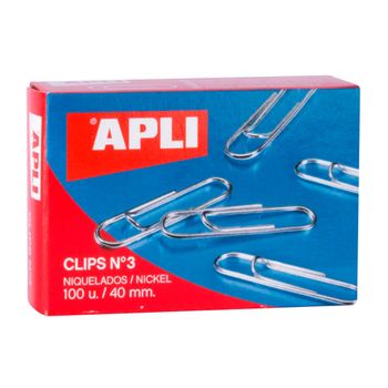 Clips Plastificados Apli De 40 Mm 100 Unidades