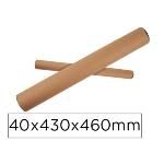 Tubo De Carton Portadocumento Tapa Plastico 40x430x460 Mm