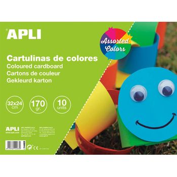 Bloc De Cartulinas De Colores Apli 10 Hojas