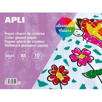 BLOC PAPEL SEDA 10 COLORES - Azarbe Educativos