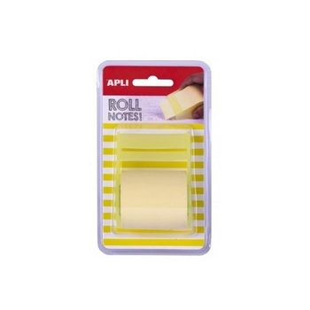 Apli Notas Adhesivas En Rollo 50mmx8m Amarillo Pastel Blister