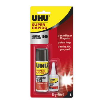 Uhu Pack "adhesivo 10 + Activador 10" 50g + 200ml Ref. 6312395