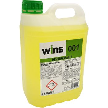 Wins 001 Desengrasante Concentrado Profesional 001 Para Multitud De Superficies. Botella 5 Lt