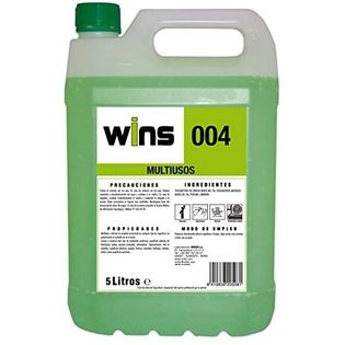 Multiusos Wins 004. Abrillanta Y Elimina La Suciedad Acumulada En Cualquier Tipo De Superficie Sin Dañarlas. Envase De 5 Litros.