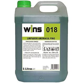 Limpiador Amoniacal Pino Wins 018. Envase De 5 Litros. Detergente De Uso General Para La Limpieza De Suelos Y Superficies Lavables. Perfumado.