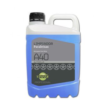 Lavaparabrisas Detergente A40. Botella 5 Lt