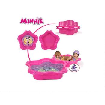 Injusa - Piscina-arenero Sandbox Minnie Mouse Color Rosa Con Decoración Permanente Recomendado Para Niños Desde 1 Año (20421)