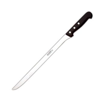 Marvorem Cuchillo jamonero profesional y chaira afilar cuchillos set 2 en 1  juego de cuchillo para jamon y chaira : : Hogar y cocina