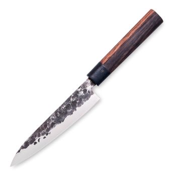 3 Claveles Osaka - Cuchillo Cocina 16 Cm De Estilo Asiático Forjado A Mano