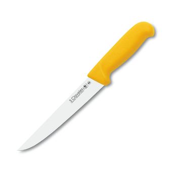 3 Claveles Proflex - Cuchillo Profesional Deshuesador 20 Cm Microban. Amarillo