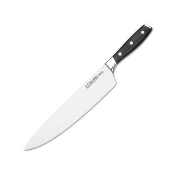 3 CLAVELES CUCHILLO JAMONERO POM ALVEOLADO PUNTA ROMA 29 cm.