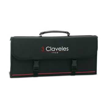 3 Claveles - Maletín Porta Cuchillos Profesional Enrollable Para 17 Cuchillos