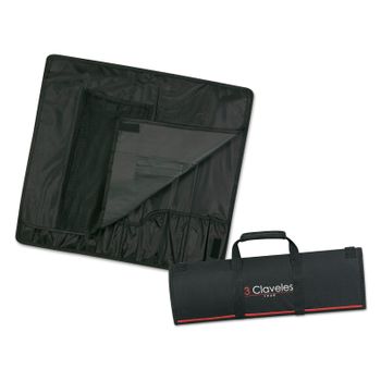 3 Claveles - Estuche Profesional Enrollable Con Velcro Para 10 Cuchillos