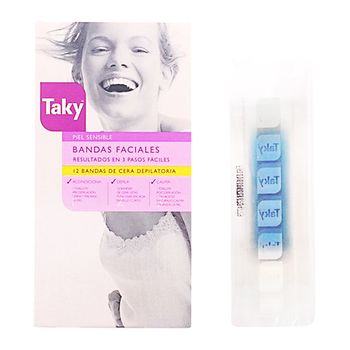 Cera Depilatoria Facial Taky (12 Pcs)