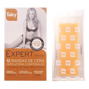 Cera Depilatoria Corporal Expert Oro Taky (12 Pcs)