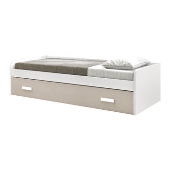 Cama Nido | 90 Cm | Venprodin | 54x201x98cm | Blanco-capuchino