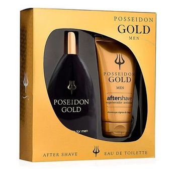 Set De Cosmética Hombre Gold Posseidon (2 Pcs)