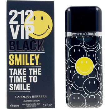 Perfume Hombre Carolina Herrera 212 Vip Black Smiley Edp (100 Ml)