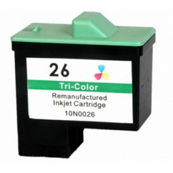 Lexmark 26 Tricolor Cartucho De Tinta Remanufacturado 10n0026e