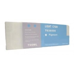 Epson T6365 / C13t636500 / T636 Cyan Light Cartucho De Tinta Pigmentada Compatible Con Epson Stylus Pro 7890, 7900, 9890, 9900