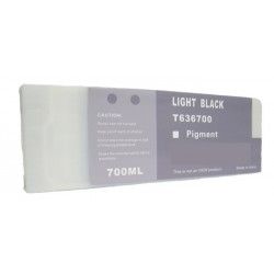 Epson T6367 / C13t636700 / T636 Negro Light Cartucho De Tinta Pigmentada Compatible Con Epson Stylus Pro 7890, 7900, 9890, 9900