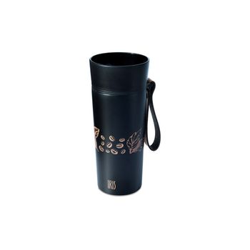 Mug Termico Negro Marca Iris