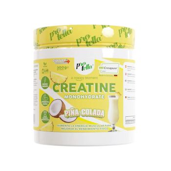 Protella - Creatina 300 G - Creatina De Alta Calidad -  Sabor: Piña Colada