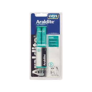 Adhesivo Araldite Cristal Ceys Jeringa Transparente 24ml