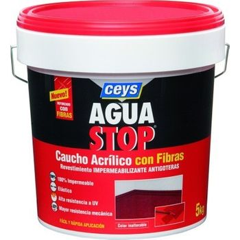 Membrana Impermeabilizante Con Fibras Ceys Agua Stop Terracota 5kg