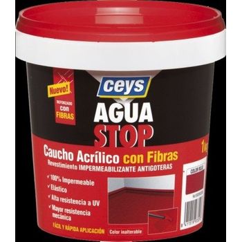 Membrana Impermeabilizante Con Fibras Ceys Agua Stop Terracota 1kg