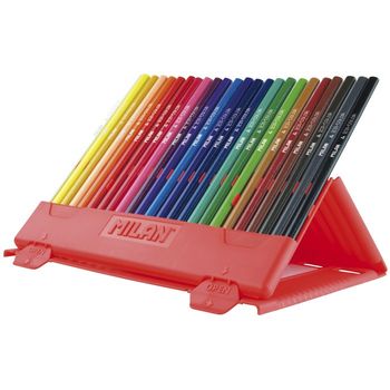 Lápices De Colores Triangulares Milan Flexibox 24 Unidades