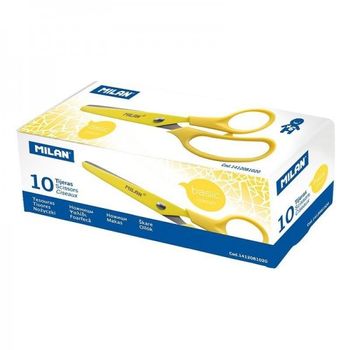 Milan Tijeras Basic Colours Amarillo 134cm Caja -10u-