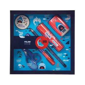 Milan Edition Box Set De Escritorio Shark Attack Azulrojo