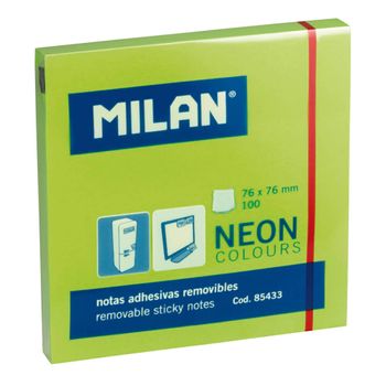 Notas Adhesivas Milan Neon Verde