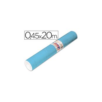 Rollo Adhesivo Aironfix Unicolor Azul Mate Claro 67013-rollo De 20 Mt