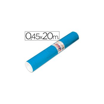 Rollo Adhesivo Aironfix Unicolor Azul Mate Medio 67014-rollo De 20 Mt