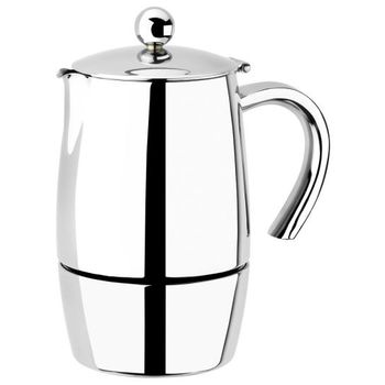 Cafetera de acero inoxidable Hola inducción 9 tazas (BOJ 01602204)