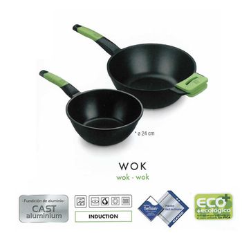 Wok Aluminio Induccion Prior 28 Cm Bra - Neoferr