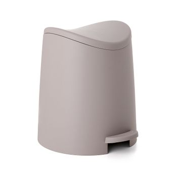 Tatay Standard - Cubo De Baño Pequeño 3l Con Apertura De Pedal. Taupe