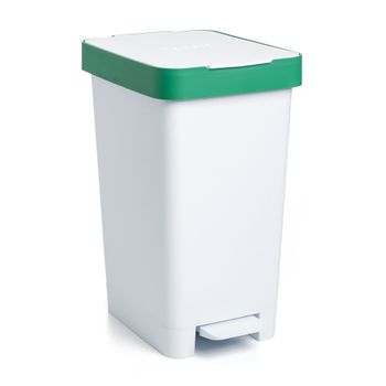 Cubo Con Pedal Smart 25l Reciclaje Verde-26x36x47cm