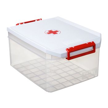 Tatay - Caja De Ordenación Botiquín Multiusos 14l Con Diseño Cruz Roja