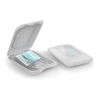 Tatay 7013001 - Estuche Sanitary Box Antimicrobiano, Blanco Opaco