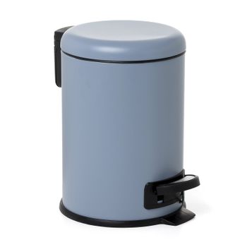 Tatay Nordic - Cubo De Baño Con Pedal Y Cubeta Interior Extraíble 3l, Blue Mist