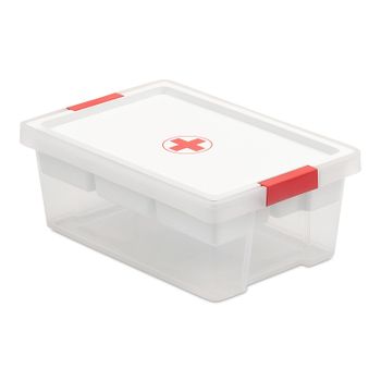 Caja botiquin Primeros Auxilios con Tapa y asa 4 Litros Blanco