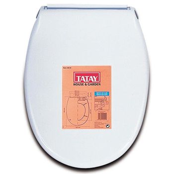 Tapa Wc Inodoro Pvc Blanco Polo Tatay