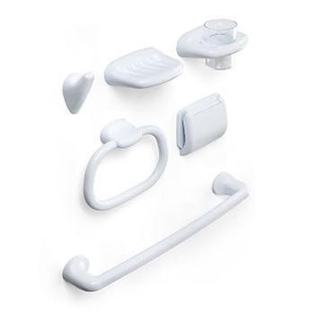 Kit Accesorios Baño 6 Piezas Olimpia Blanco 63211