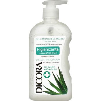 Dicora - Gel Higienizante De Manos Con Aloe Vera Sin Agua Dosificador 500 Ml